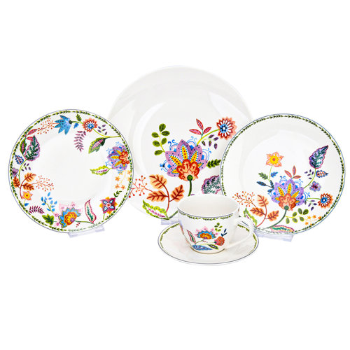 STP Goods Bone China Dinnerware Set Service for 4 Wayfair